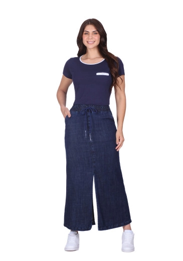 Blusa Wilma Em Malha De Algodão Azul Marinho Hapuk  Outono/Inverno 2025