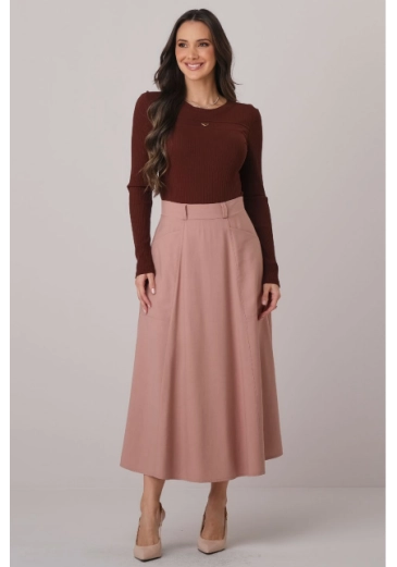 Saia Alice Em Alfaiataria Rose Tata Martello Outono/Inverno 2026