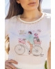 T-Shirt Estampa Bicicleta Victoria's Princess 