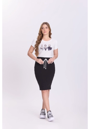 Conjunto Camelia Em Crepe Preto Hapuk Outono/Inverno 2026