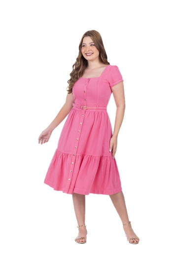 Vestido Melissa Em Jeans Color Rosa Hapuk Primavera/Verão 2027