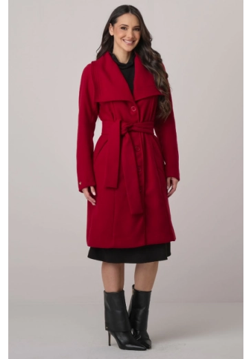 Casaco Amelia Em La Batida Vermelho Tata Martello Outono/Inverno 2026