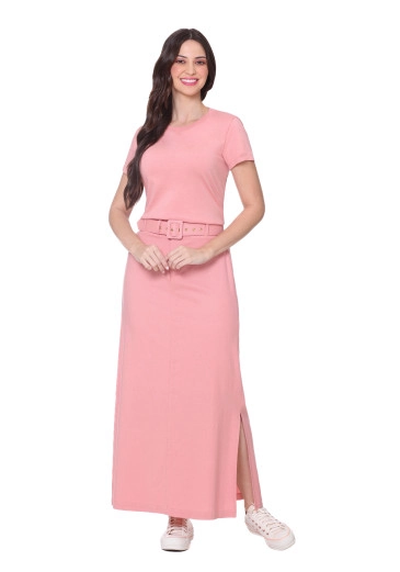Saia Joyce Em Linho Rose Hapuk Outono//inverno 2025