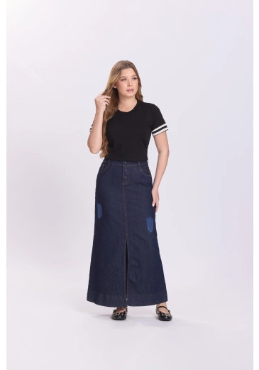 Saia Fabiana Em Jeans Azul Hapuk Outono/Inverno 2026
