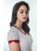 Blusa Listrada Bordô Hapuk 