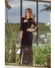 Vestido Longo Renda Preto Kauly