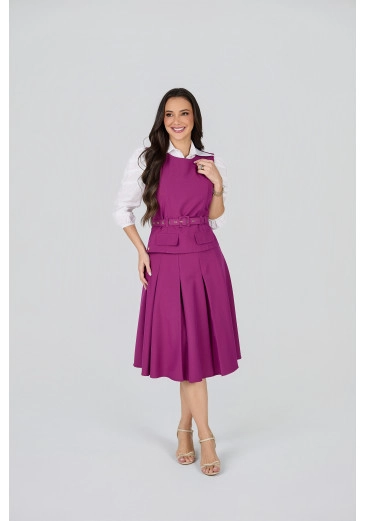 Conjunto Ana Em Alfaiataria Pantalon Roxo Tata Martello Primavera/Verão 2027