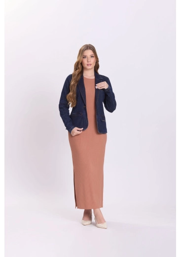 Blazer Maitê Em Jeans Escuro Hapuk Outono/Inverno 2026
