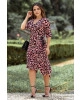 Vestido Animal Print Rosa Kauly