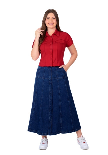 Blusa Dira Em Malha Suedine Vermelho Hapuk Primavera/Verão 2026