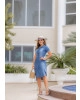 Vestido com Botões Raje Jeans 