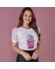 Blusa Estampa Flor Tata Martello