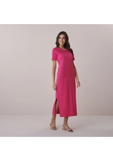 Vestido Liara Em Malha Conforto Pink Tata Martello Primavera/Verão 2026