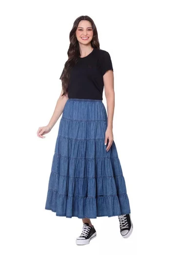 Blusa Raquel Pima Preto Com Decote Redondo E Acabamento Em Ribana Com Estampa Frontal Hapuk Outono/Inverno 2025