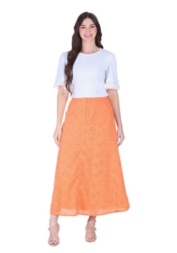 Blusa Marta Em Malha Laranja Hapuk Alto Verão 2025