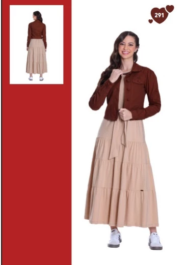 Jaqueta Angelica Em Jeans Color Marrom Hapuk  Outono/Inverno 2025