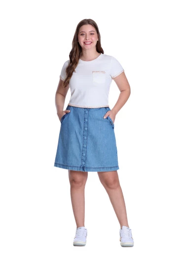 Blusa Marlene Em Malha Com Bordado Off White Hapuk Outono/Inverno 2025