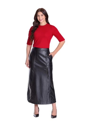 Blusa Tábata Em Malha Piquet Vermelho Hapuk Outono/Inverno 2025