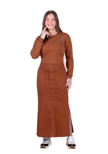 Blusa Alecsia Caramelo Hapuk Outono/Inverno 2025