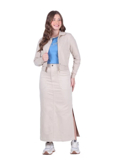 Jaqueta Lucy Em Molecotton Bege Hapuk Outono/Inverno 2025