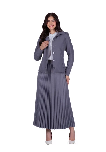 Blazer Aurora Em Alfaiataria Cinza Hapuk Outono/Inverno 2025