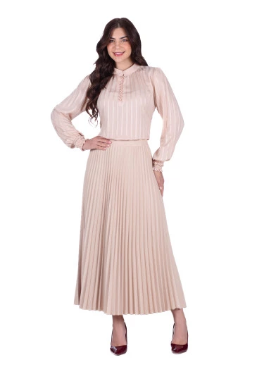 Camisa Flora Em Viscose Bege Hapuk Outono/Inverno 2025