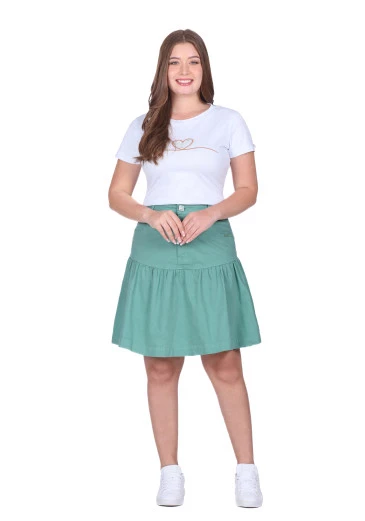 Blusa Darlene Em Malha De Algodão Branco Hapuk  Outono/Inverno 2025