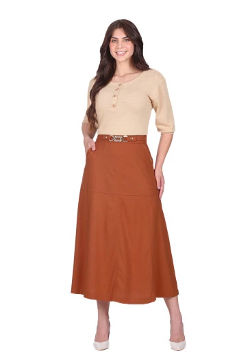 Blusa Yonete Em Malha Texturizada Bege Hapuk  Outono/Inverno 2025