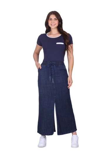 Blusa Wilma Em Malha De Algodão Azul Marinho Hapuk  Outono/Inverno 2025