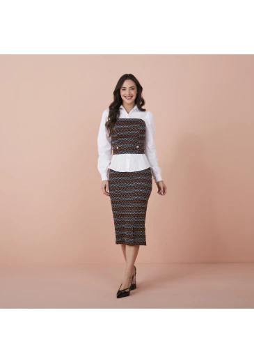 Conjunto Georgia Em Malha Eternity Power Detalhe Corações Tata Martello Outono/Inverno 2024