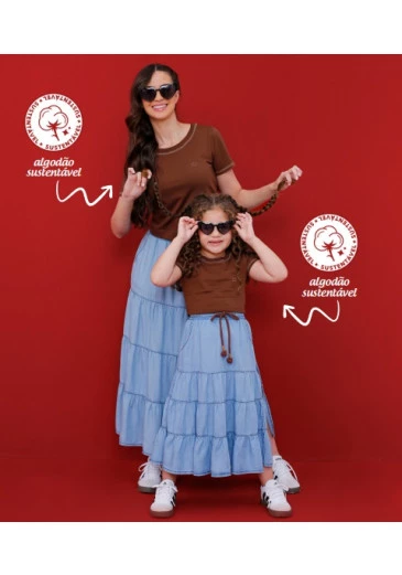 Conjunto Melissa Em Malha Marrom Hapuk Outono/Inverno 2025