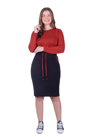 Conjunto Olivia Em Moletinho Telha Hapuk  Outono/Inverno 2025
