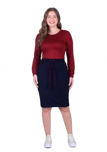 Conjunto Olivia Em Moletinho Bordo Hapuk  Outono/Inverno 2025