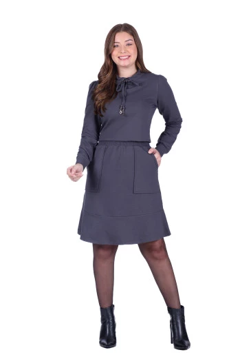 Conjunto Chloe Em Moletom Cinza Hapuk Outono/Inverno 2025