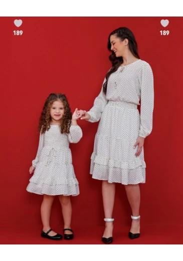 Vestido Clara Poa Off White Hapuk Outono/Inverno 2025