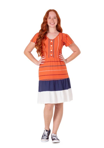 Vestido Loryani Em Piquet Laranja Hapuk Primavera/Verão 2025