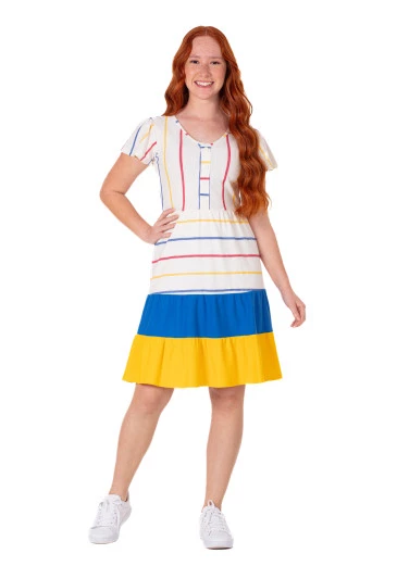Vestido Loryani Em Piquet Off White Hapuk Primavera/Verão 2025