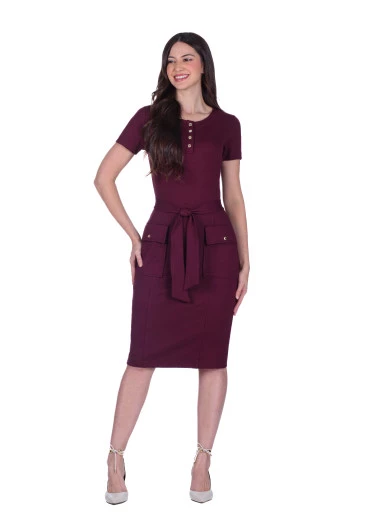 Vestido Abigail Em Ponto Roma Bordo Hapuk Outono/Inverno 2025