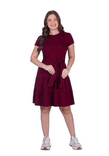 Vestido Caterine bordô Hapuk Outono/Inverno 2024