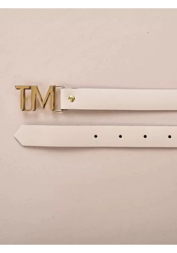 Cinto TM Off White Tatá Martello Alto Verão 2025