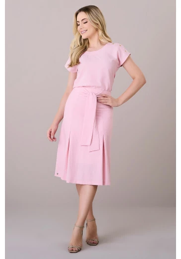 Conjunto Katiele Rosa Alfaiataria Positano Tatá Martello Outono/Inverno 2025