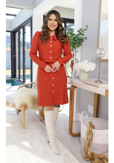Conjunto Valentina Em Tweed de Malha Maria Amore Outono/Inverno 2024