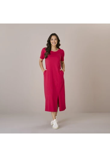 Vestido Leticia Malha Conforto Tatá Martello Outono/Iinverno 2025