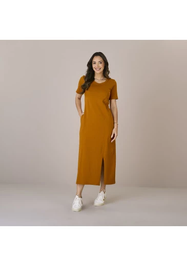 Vestido Leticia Malha Conforto Tatá Martello Outono/Iinverno 2025