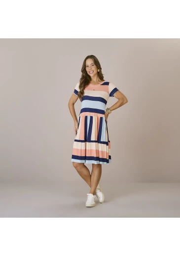 Vestido Lorena Malha Viscolycra Tatá Martello Outono/Inverno 2025
