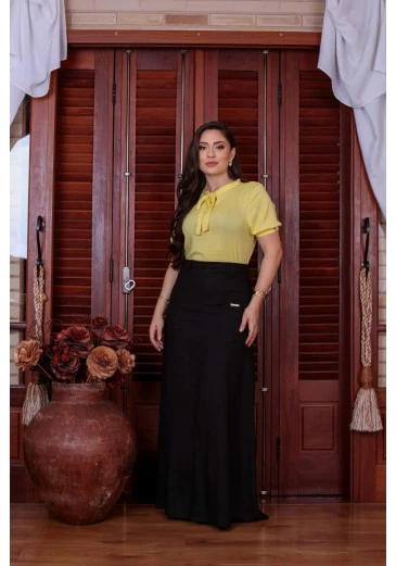 Blusa Confeccionada Em Viscose Mulher Morena Outono/Inverno 2025