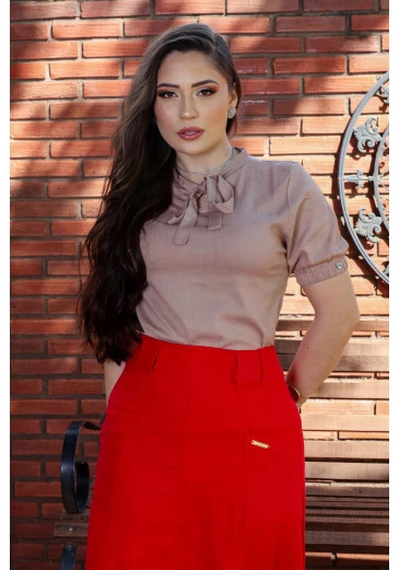 Blusa Confeccionada Em Viscose Mulher Morena Outono/Inverno 2025