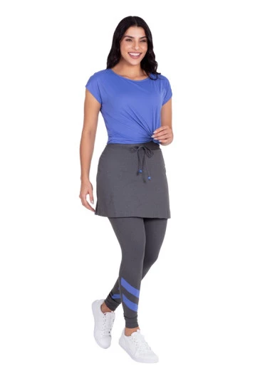 Conjunto Filipa Em Malha Com Proteção UV Azul Hapuk Outono/Inverno 2024