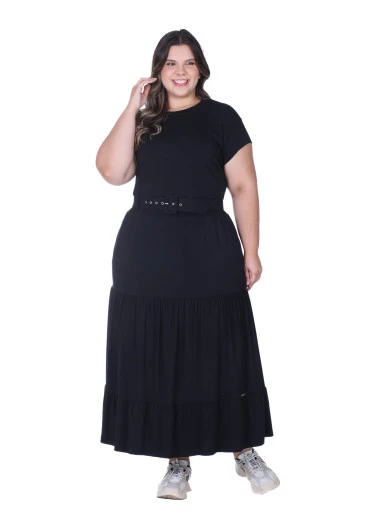 Conjunto Sirlene Em Malha Preto Hapuk Alto Verão 2025 