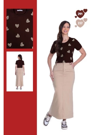 Vestido Saia Olivia Jeans Hapuk 2025